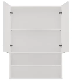 Meuble De Salle De Bains Faible Profondeur|Autres NELLIO - Armoire de toilette murale - Meuble Salle de bain à suspendre - 64x30x90 cm - Rangement