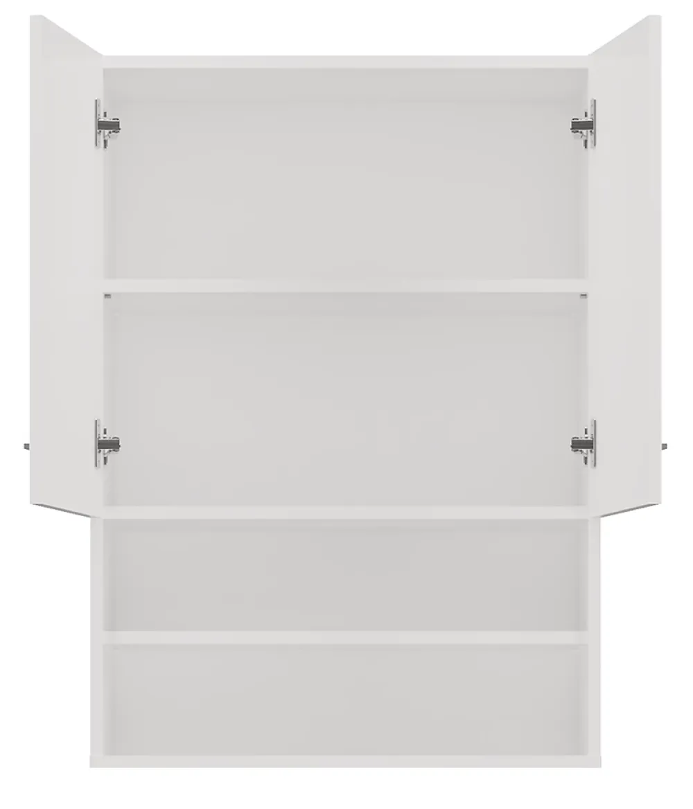 Meuble De Salle De Bains Faible Profondeur|Autres NELLIO - Armoire de toilette murale - Meuble Salle de bain à suspendre - 64x30x90 cm - Rangement