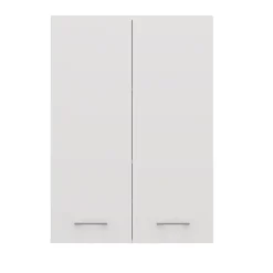 Autres NELLIO - Armoire de toilette murale - Meuble Salle de bain à suspendre - 64x30x90 cm - Rangement