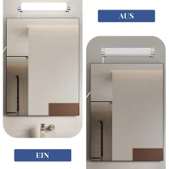 Miroir Grossissant Lumineux|Nettlife applique miroir LED avec prise 10W blanc neutre 4000K chrome