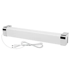 Miroir Grossissant Lumineux|Nettlife applique miroir LED avec prise 10W blanc neutre 4000K chrome