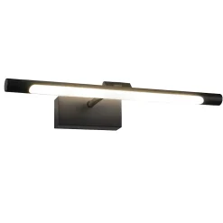 Nettlife Lampe à miroir LED salle de bain 6W blanc neutre 4000K pinçable Applique murale chrome