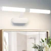 Miroir Grossissant Lumineux|Nettlife Lampe de miroir LED 40CM 6W Etanche IP44 Moderne Blanc Neutre 4000K Blanc