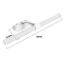 Nettlife LED Lampe Miroir 4000K IP44 8W 60CM Blanc Neutre Lampe Murale Moderne Étanche