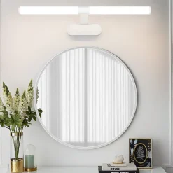Nettlife LED Lampe Miroir 4000K IP44 8W 60CM Blanc Neutre Lampe Murale Moderne Étanche