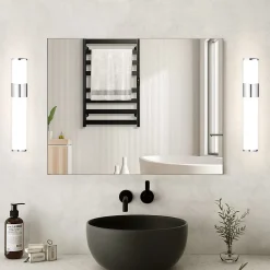 Miroir Grossissant Lumineux|Nettlife Lot 2 Lampes Miroir LED 6W 30CM IP44 Blanc Neutre 4000K Salle de Bain Chrome Moderne