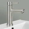 Robinet Lavabo Et Vasque|Nettlife robinet d'évier robinet chaud/froid robinet haute pression en acier inoxydable