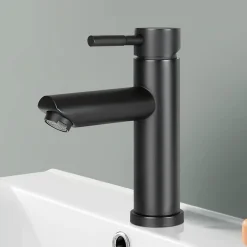 Robinet Lavabo Et Vasque|Nettlife robinet d'évier robinet chaud/froid robinet haute pression en acier inoxydable