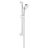 Grohe New Tempesta Cosmopolitan 100 ensemble de douche 2 jets + mitigeur monocommande, clapet anti-retour, chrome (23354000-26076002)