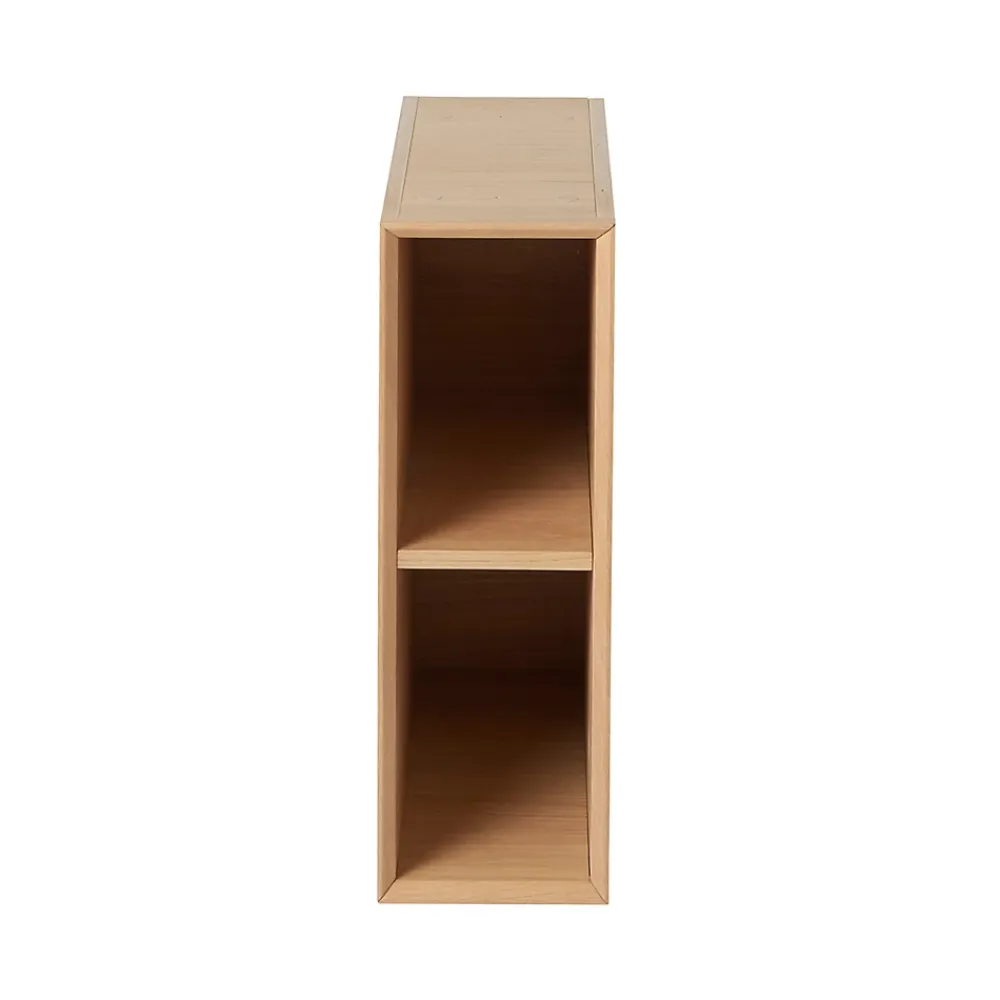 GoodHome Niche 2 cases Avela placage chêne 20 cm