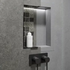 U-tile Niche de douche à carreler - format intérieur 40 x 40 cm - 5,5 cm de profondeur