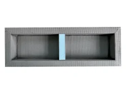 Vente-unique Niche de douche à encastrer et prête à carreler avec 1 étagère - 31 x 91 cm - KLARA