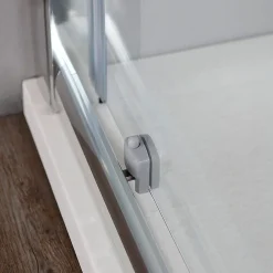 Kiamami Valentina Niche de douche avec porte coulissante 100 cm en verre 6 mm - new giada