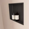 Italbox Niche de Douche Blanc Satiné - 30x30 cm - Rangement Mural Salle de Bain - NOOK