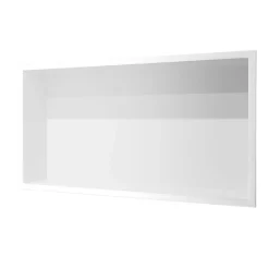 Ledimex Niche de Douche Mural 63 x 33 cm - Rangement Salle de Bain en finition Blanc Satiné - PACIFIC