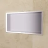 Niche De Salle De Bains|Ledimex Niche de Douche Mural 63 x 33 cm - Rangement Salle de Bain en finition Niquel Brossé - PACIFIC