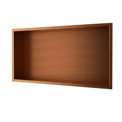 Niche De Salle De Bains|Ledimex Niche de Douche Mural 63 x 33 cm - Rangement Salle de Bain en finition Cuivré - PACIFIC