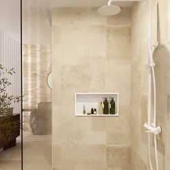 Niche De Salle De Bains|Ledimex Niche de Douche Mural 63 x 33 cm - Rangement Salle de Bain en finition Cuivré - PACIFIC