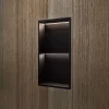 Niche De Salle De Bains|Ledimex Niche de Douche Mural Éclairage Led 33 x 63 cm - Rangement Salle de Bain en finition Noir Mat - MARSHALL