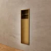 Niche De Salle De Bains|Ledimex Niche de WC 17 x 60 cm - Rangement Mural Encastrable en finition Or Brossé - EGEAN