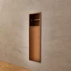 Ledimex Niche de WC 17 x 60 cm - Rangement Mural Encastrable en finition Cuivré - EGEAN