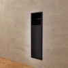Niche De Salle De Bains|Ledimex Niche de WC 17 x 60 cm - Rangement Mural Encastrable en finition Noir Mat - EGEAN