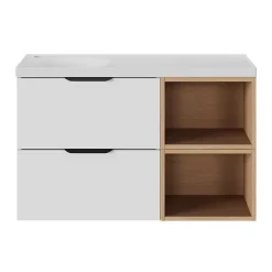 GoodHome Niche l.40 x H.30 x P.45 cm effet chêne Kentia