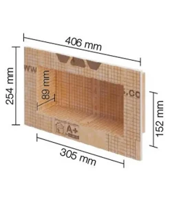Etagère Salle De Bains|Schluter Niche murale à carreler KERDI-BOARD-N - 305 x 508 x 89 mm - Sans tablette