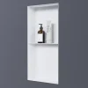 Niche De Salle De Bains|Bernstein Niche murale de douche sans rebords, étagère encastrable douche acier inox - 60x30x10cm - NT306010X Blanc