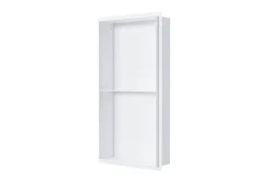 Niche De Salle De Bains|Bernstein Niche murale de douche sans rebords, étagère encastrable douche acier inox - 60x30x10cm - NT306010X Blanc