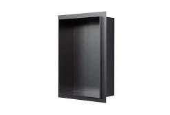 Niche De Salle De Bains|Bernstein Niche murale de douche, étagère encastrable douche acier inox sans cadre - 30x20x10cm - NT203010X Gun métal