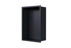 Bernstein Niche murale de douche, étagère encastrable douche acier inox - 30x20x10cm - NT203010X Noir