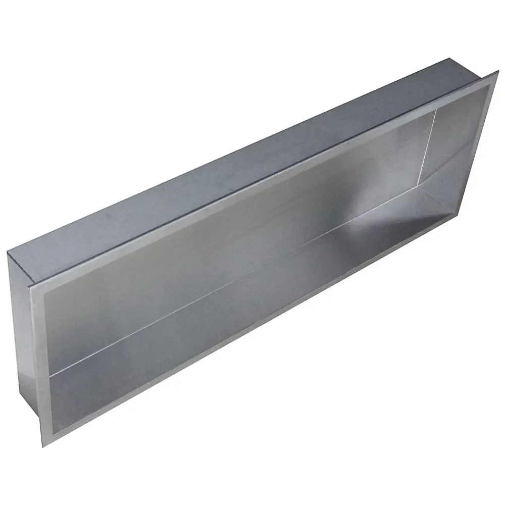 Bernstein Niche murale de douche, étagère encastrable douche acier inox - 90x30x10cm - BS903010 Acier brossé