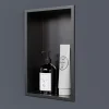 Niche De Salle De Bains|Bernstein Niche murale de douche, étagère encastrable douche acier inox - 30x20x10cm - NT203010X Gun métal