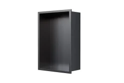 Niche De Salle De Bains|Bernstein Niche murale de douche, étagère encastrable douche acier inox - 30x20x10cm - NT203010X Gun métal