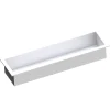 Bernstein Niche murale de douche, étagère encastrable douche acier inox - 15x60x10cm - BS156010 Blanc
