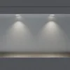 Niche De Salle De Bains|Bernstein Niche murale douche acier inox + Spot LED, étagère douche encastrable NT206010X - 20x60x10cm (HxLxP) - Acier brossé, 2x Spot Blanc