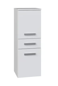 Autres NINA - Meuble salle de bain 2 portes + 1 tiroir - 30x30x85cm - Colonne basse rangement SDB