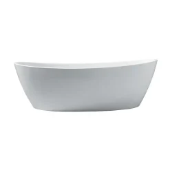 Oceanic Baignoire ilot Rosa - L.177 x I.83 x H.58 cm - En acrylique - Bonde poussoir - Blanc