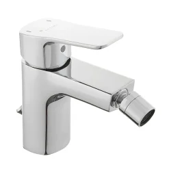 Siko Optima Cube Way by Mitigeur bidet avec bec chromé et tirette, chrome (CU235)