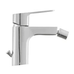 Siko Optima Cube Way by Mitigeur bidet avec bec chromé et tirette, chrome (CU235)