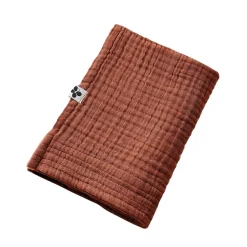 Serviette De Toilette|Altobuy OUREA - Serviette de Toilette 50x90cm Gaze de Coton Terracotta
