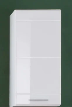 Meuble De Salle De Bains Faible Profondeur|Chb Collection Ozem - Meuble haut salle de bain en mélaminé blanc L/H/P 37 / 77 / 23 cm