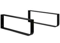 Plan De Travail Salle De Bains|T-Bath Pack 2 supports porte-serviettes pour plan de toilette - noir mat