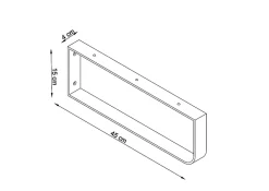 T-Bath Pack 3 supports porte-serviettes pour plan de toilette - chromé brillant