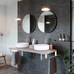 T-Bath Pack 3 supports porte-serviettes pour plan de toilette - chromé brillant