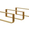 T-Bath Pack 3 supports porte-serviettes pour plan de toilette - or doré mat