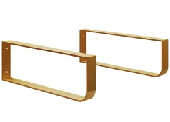 T-Bath Pack 2 supports porte-serviettes pour plan de toilette - or doré mat
