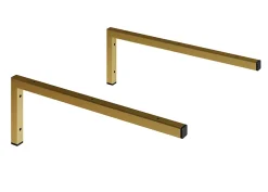 Plan De Travail Salle De Bains|T-Bath Pack 2 supports équerres pour plan de toilette - or doré mat