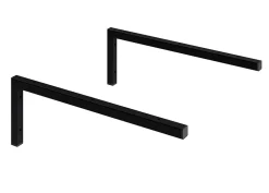 T-Bath Pack 2 supports équerres pour plan de toilette - noir mat